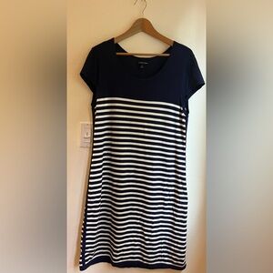 Stitch Fix 41 Hawthorn Rebekah Striped Knit Sweater Dress